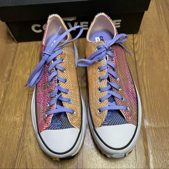 Converse - Unisex Run Star Hike Low-Top Knit Sneakers - Picture 2 of 10